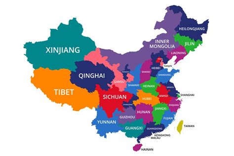 The 23 Provinces In The Country Of China