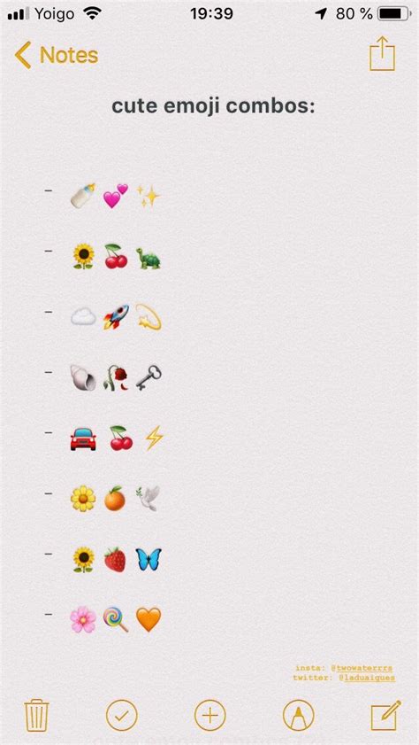 Full collection of emojis for ios, android and other devices. here are some cute emoji combinations please if repost ...