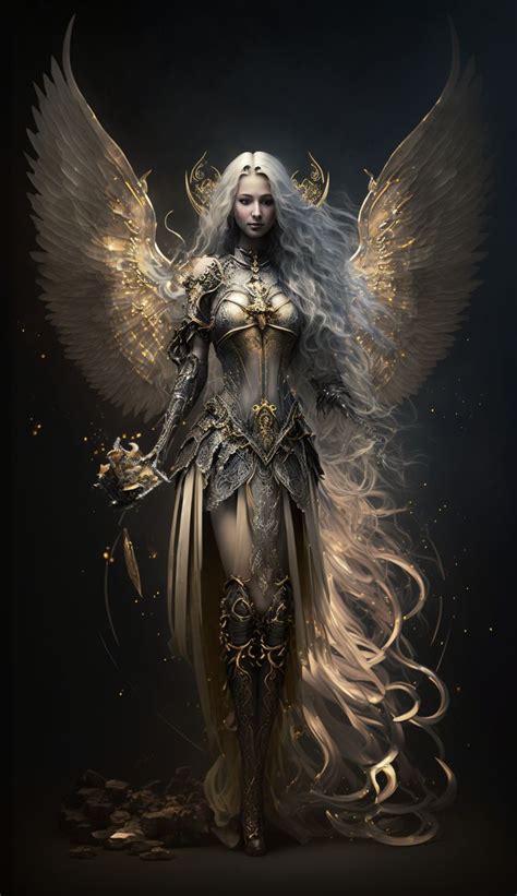 Warrior Angel Created With Ai By Amanda Church Gothic Fantasy Art