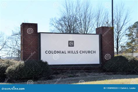 Colonial Hills Church Southaven Mississippi Editorial Stock Photo