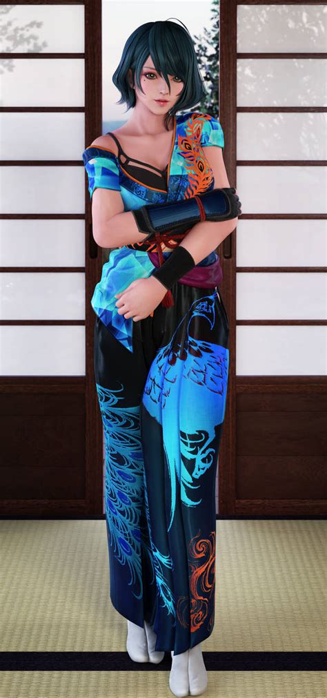 Tamaki Kimono Blue V1 By Darts77 On Deviantart