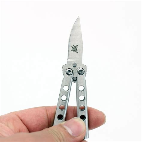 85cm Long Mini Butterfly Knife Toys With Keyring For Adult Outdoor