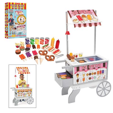 Hot Dogs Ice Cream This Rolling Reversible Snacks And Sweets Food Cart