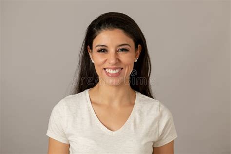 Young Attractive Woman With A Happy Face Smiling Human Expressions And