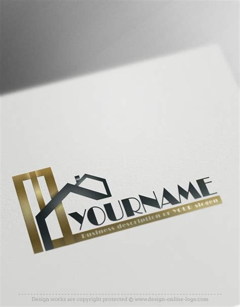 Exclusive Design Golden Real Estate Logo Compatible Free Business