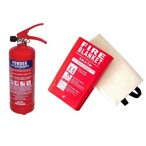 Home Fire Safety Pack Includes Fire Extinguisher And Fire Blanket