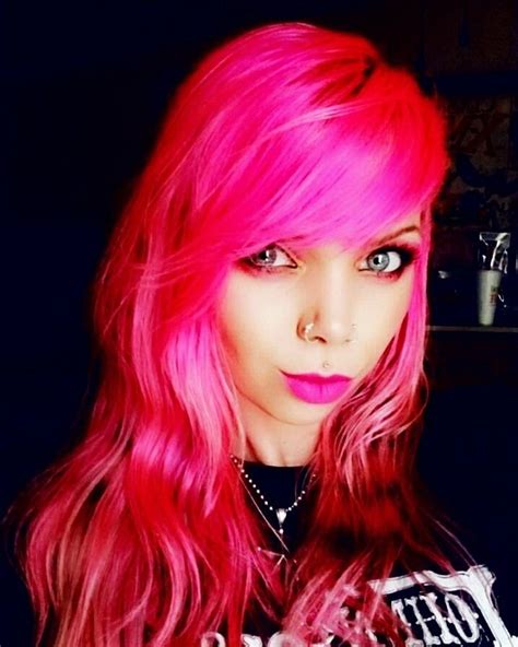 Vibrant Neon Pink Hair