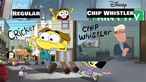 Big City Greens And Chip Whistler Openings Side By Side Comparison