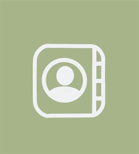 Green contacts icon in 2021 | Ios app icon design, App icon, Iphone