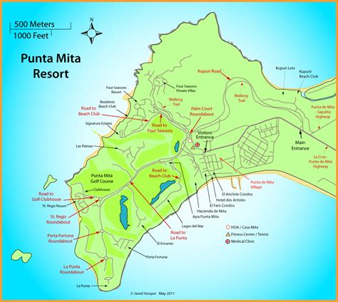 Courtesy four seasons resort punta mita. Punta Mita Mexico Map