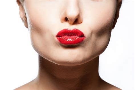 Premium Photo Sexy Lips Beauty Red Lip Makeup Detail