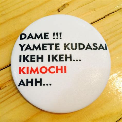 Jual Pin Anime Ikeh Kimochi Di Lapak Metro Anime Store Bukalapak
