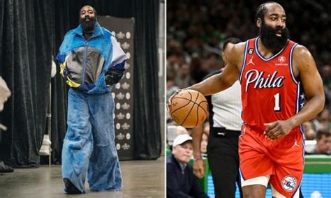 James Harden Arrives At TD Garden Wearing A Daring Oversized Furry Fit