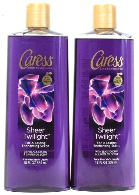 Caress Sheer Twilight Black Orchid And Juniper Oil Scent Body Wash 18 Fl