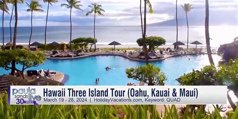 Holiday Vacations Hawaii Three Island Tour To Be Hosted By Sharon Derycke