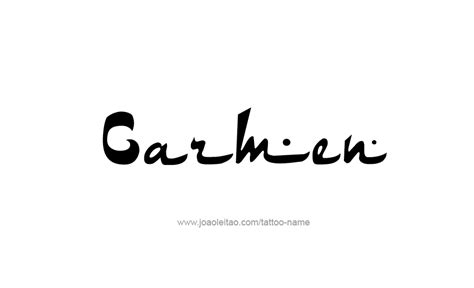 Carmen Name Tattoo Designs Name Tattoo Designs Tattoo Designs Name