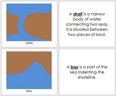 Land And Water Form Book Bb Montessori Print Shop