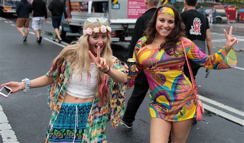 Sexy Flower Power Hippie Groovy Costume