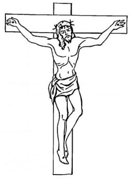 Simple Pencil Of Jesus Coloring Pages