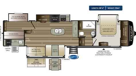 Cougar Fifth Wheel Floor Plans Floorplans Click