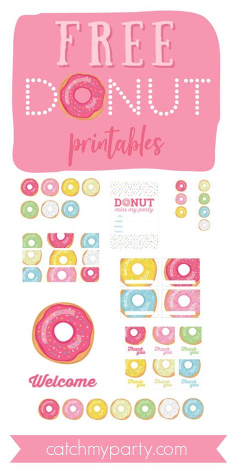 Donut Birthday Invitations Free Printable Free Printable Templates