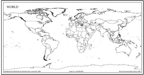 World Map Outline Blank World Map World Map Coloring Page