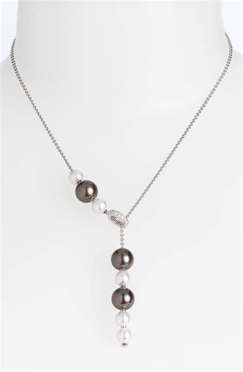 Mikimoto Pearls In Motion Black South Sea And Akoya Cultured Pearl