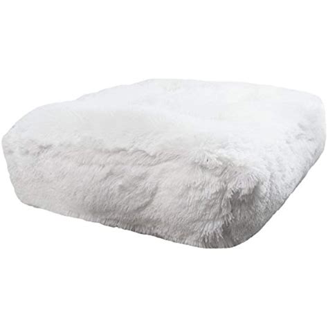 Bessie And Barnie Rectangle Dog Bed Extra Plush Faux Fur Dog Bean Bag