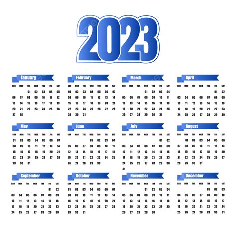Design E Vetor Gratuitos Do Calendário 2023 Png 2023 Calendário 2023 Calendário 2023 Imagem