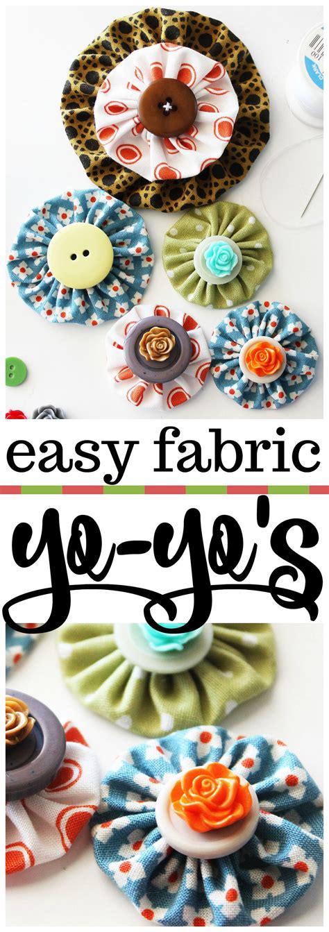 Maybe you would like to learn more about one of these? How to Make an Easy Fabric Yo-Yo #crafts | Beginner sewing projects easy, Sewing projects for ...