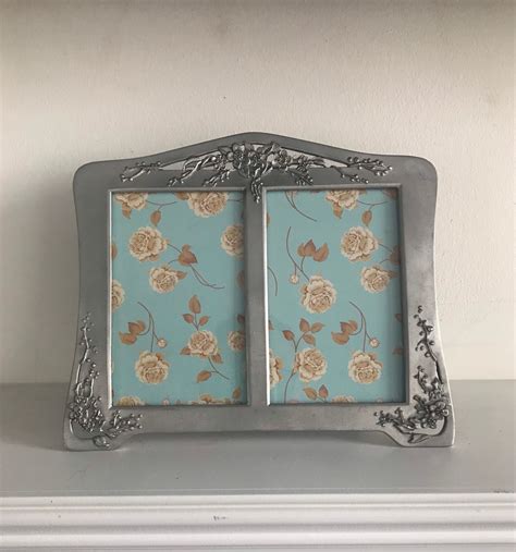 Seagull Pewter Double Picture Frame Vintage Home Decor 2 Etsy