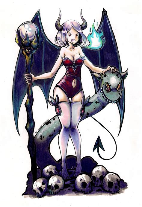 Kenron Toqueen Demon Girl Demon Humanoid Sketch
