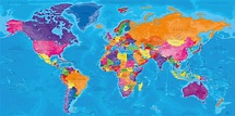 Mappamondo su tavola – Mappa del mondo – Mappa mondiale