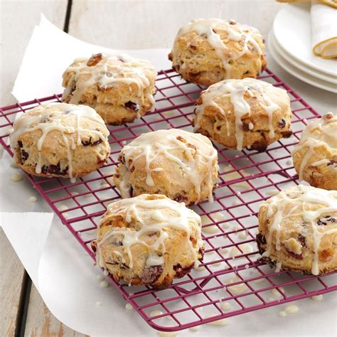 Glazed Cranberry Biscuits Recipe Taste Of Home