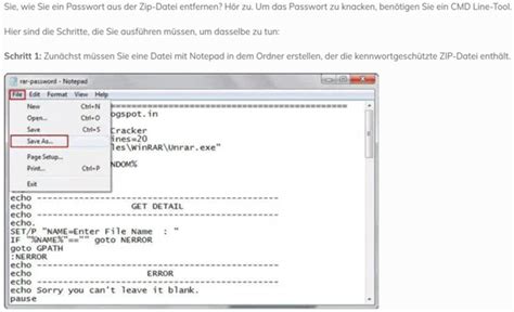Passwort Entfernen über Cmd Mit Bat Und Ba Datei Fehler Computer
