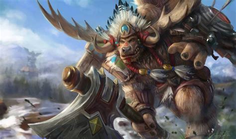 Highmountain Tauren By Jorsch World Of Warcraft Characters Warcraft