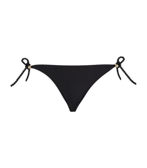 Heidi Klein Black Side Tie Bikini Bottoms Harrods Uk