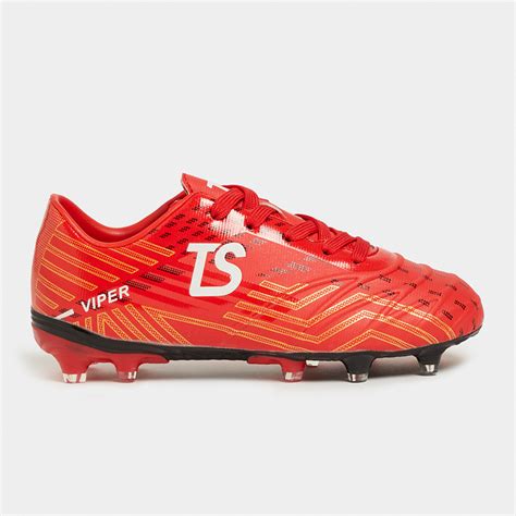 Junior Ts Red And Gold Viper Boots