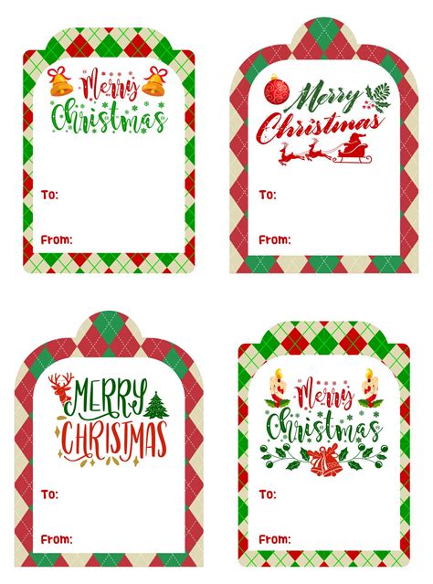 Best Free Printable Christmas Gift Tags Personalized Pdf For Free At