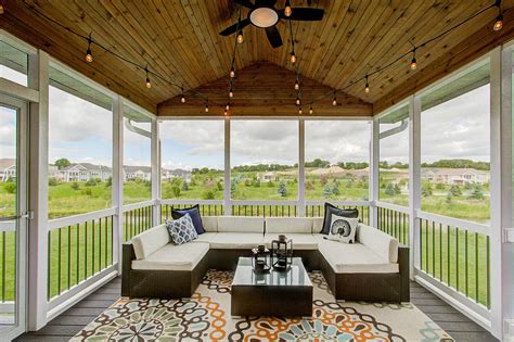 Screened Porch Furniture Layout Ideas