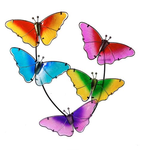 Butterfly Multi Metal Wall Art Wind And Weather