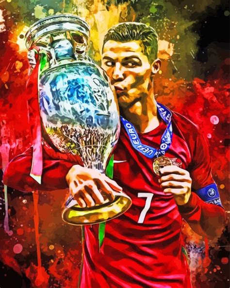 Cristiano Ronaldo Art Paint By Numbers Canvas Paint By Numbers