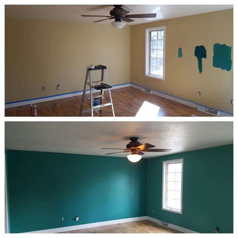 Interior Wall Painting Before And After Paint Denver Painting Company