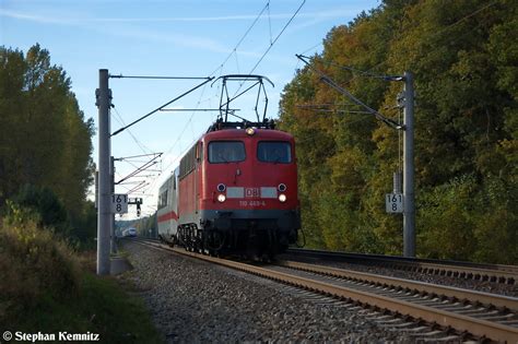 110 469 4 Mit Einem Ice2 Steuerwagen 808 020 2 Meiningen Bei