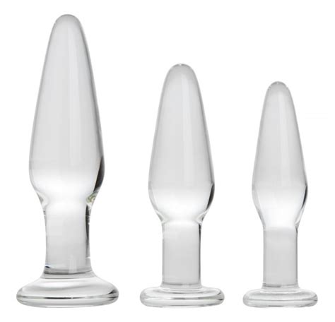 Prisms Dosha 3 Piece Glass Anal Plug Kit Kinky Fetish Store