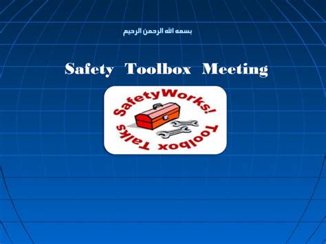 Safety Toolbox Meeting Ppt