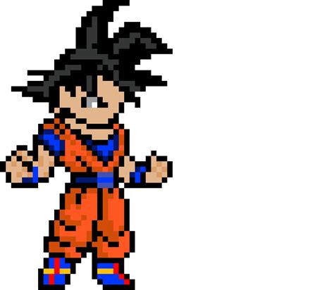 Goku Pixel Art Pixel Art Dragon Ball Free Transparent Png Download