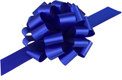 Large Royal Blue Ribbon Pull Bows 9 Wide Set Of 6 Christmas