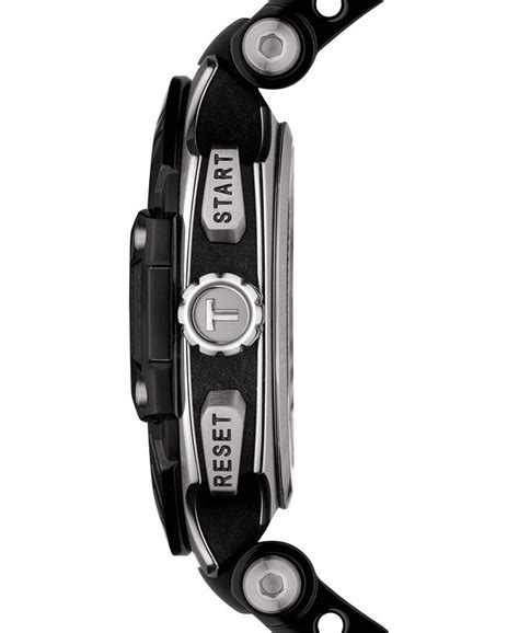 tissot men s swiss chronograph t race motogp 2020 black rubber strap watch 48mm limited
