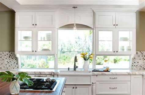 Do tired cupboards let your kitchen down? See Through Kitchen Cabinets - Transitional - kitchen ...